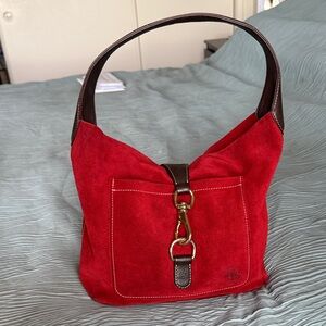 Dooney & Bourke Scarlet Suede Hobo Bag